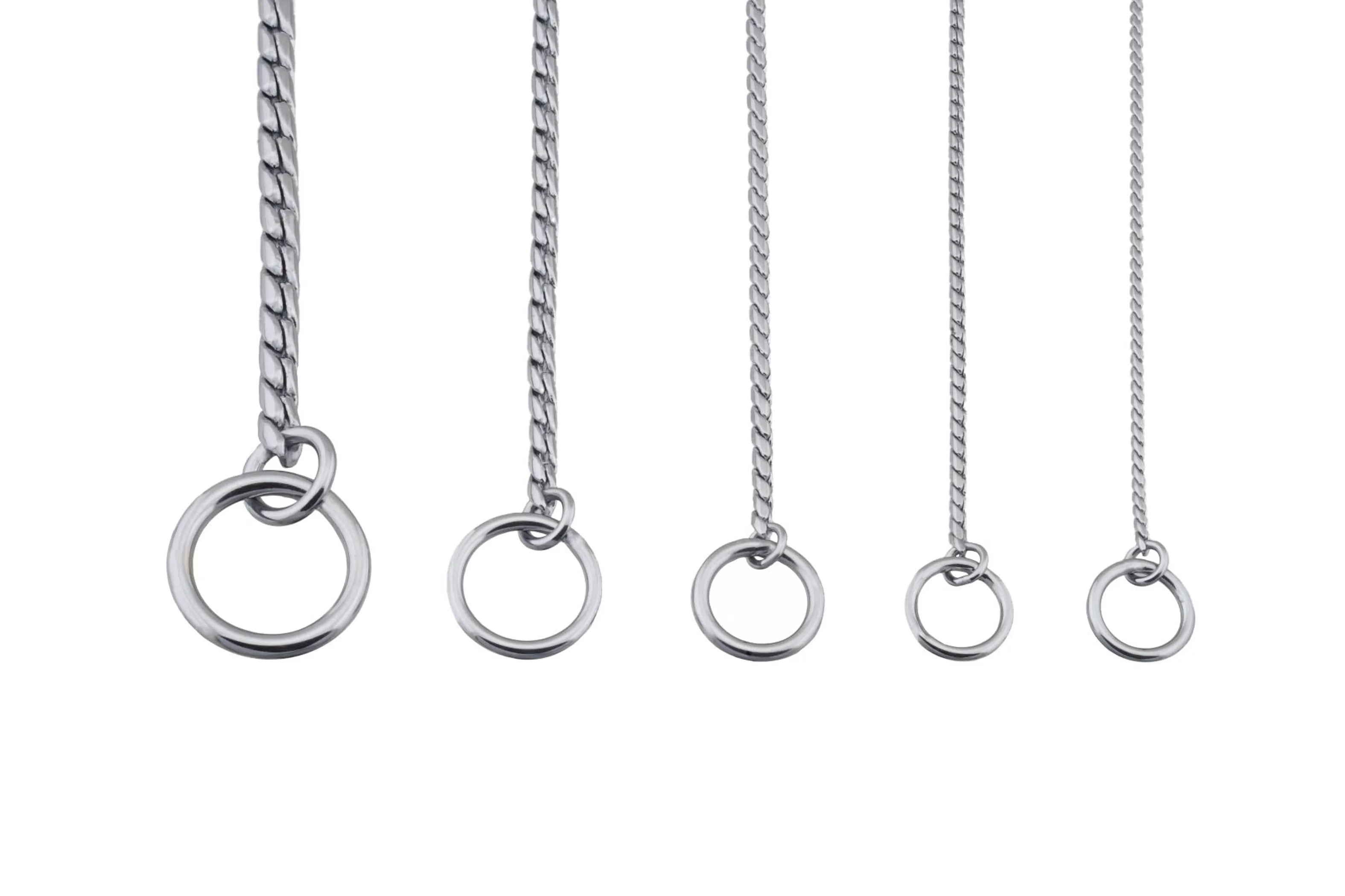 Slip Snake Show Chain Collar (18 in x 5.5mm)