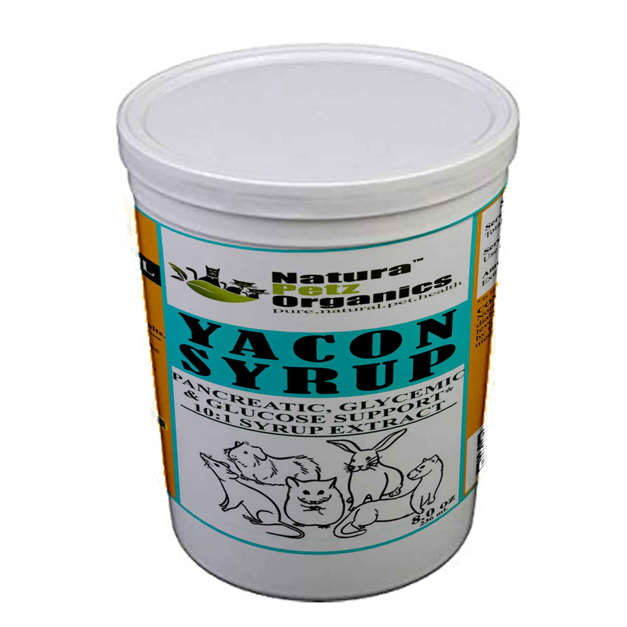 Yacon Leaf Syrup - Pancreatic Support* 10:1  The Petz Kitchen  Yacon Syrup 10:1 Alcohol Free  For Dogs & Cats* Meals & Treats