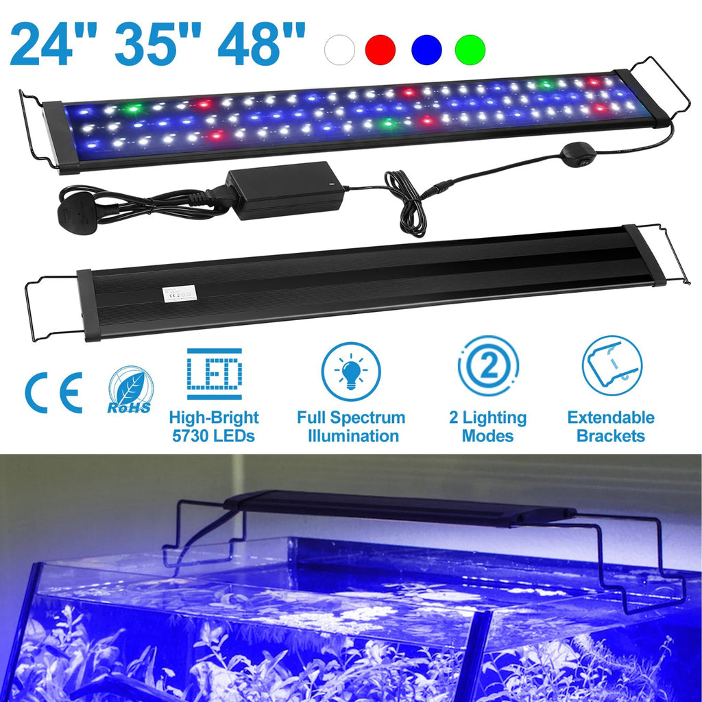 LED Aquarium Light Multi-Color Full Spectrum Freshwater Fish Tank