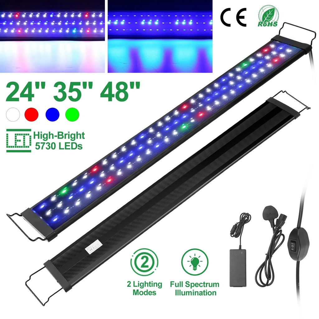 LED Aquarium Light Multi-Color Full Spectrum Freshwater Fish Tank
