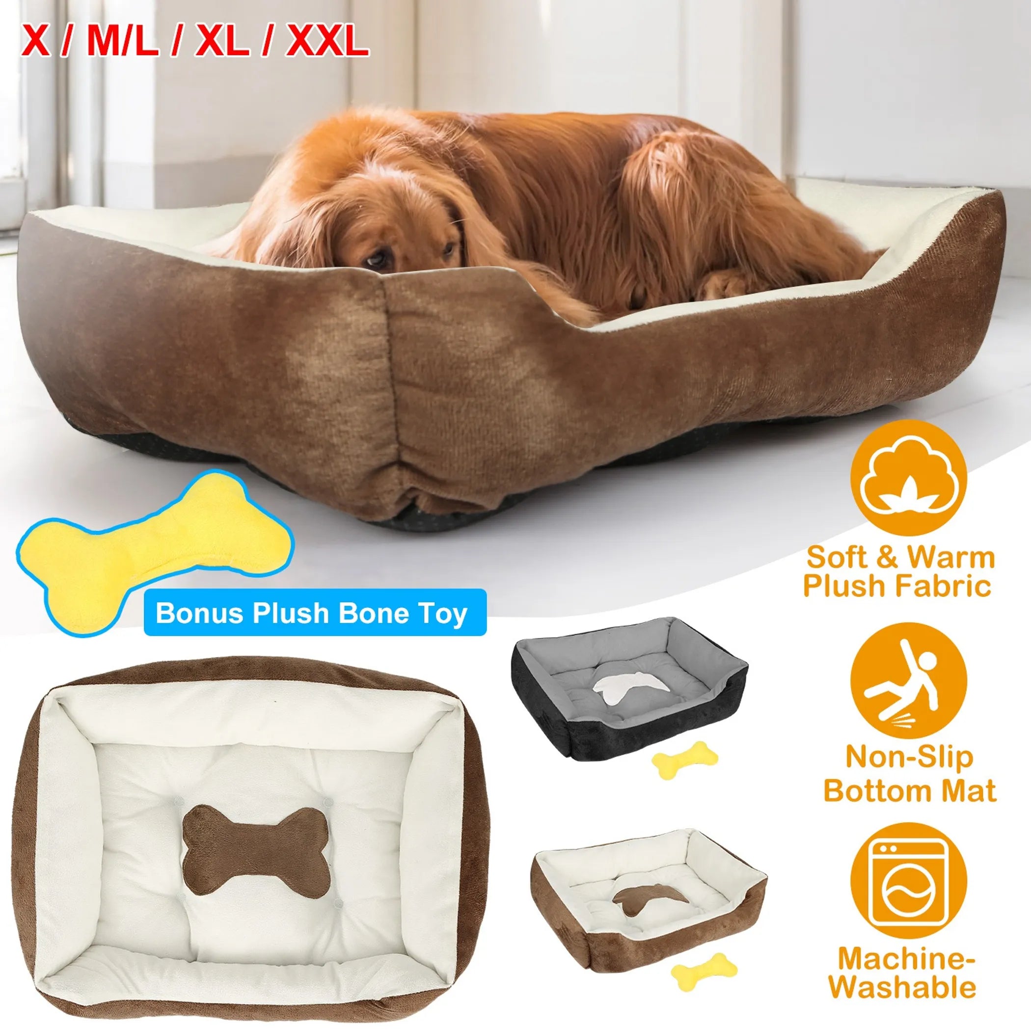 Pet Dog Bed Soft Warm Fleece Puppy
