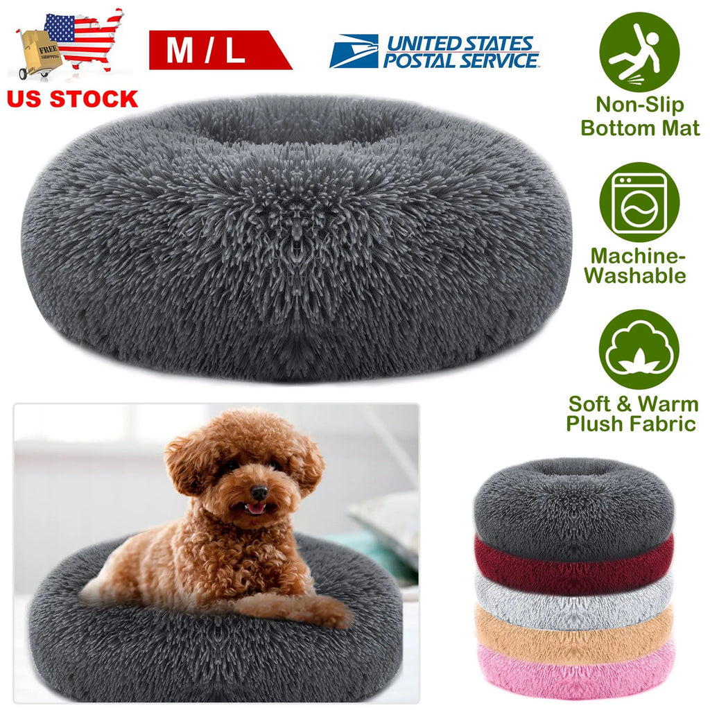Pet Dog Bed Soft Warm Fleece Puppy Cat Bed
