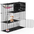 3-Tier Cat Cage Enclosure Indoor Cat Cage