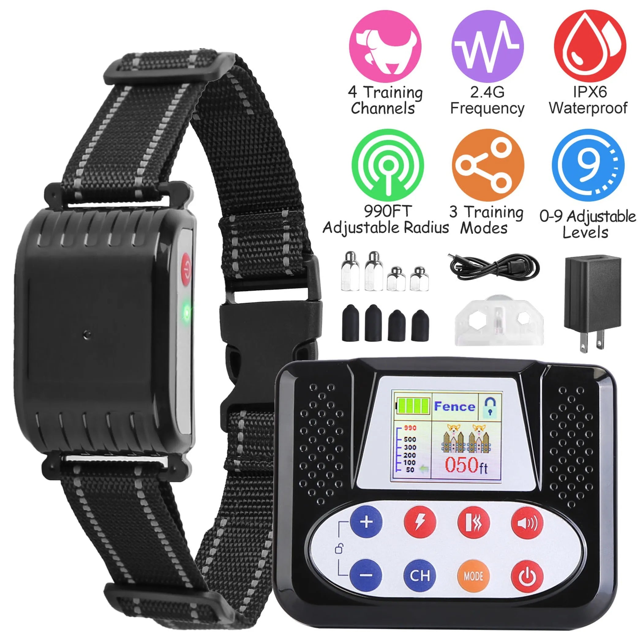 990FT Range Dog Wireless Fence